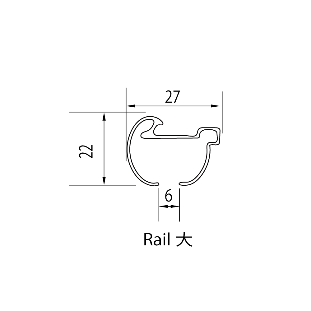 カーテンレール Alulevo アルレヴォ 部材・オーダー用レール