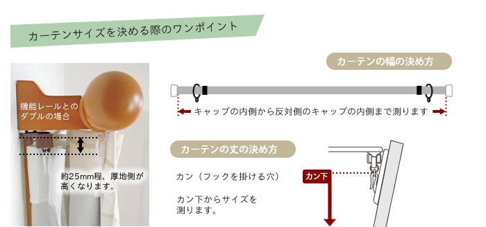 カーテンサイズを決める際のポイント